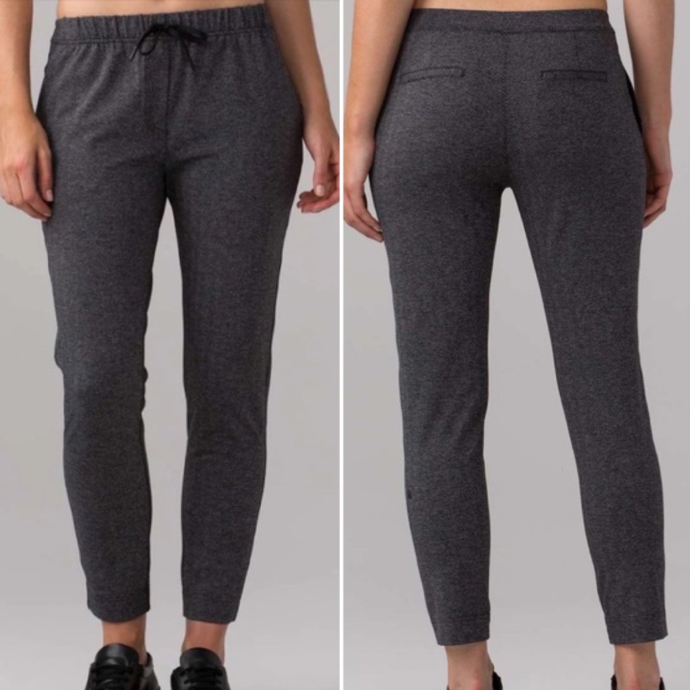 Lululemon NWOT Herringbone Jet Crop (4)
